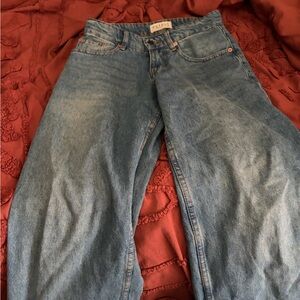 Motel Rocks Classic Blue Straight Leg Jeans